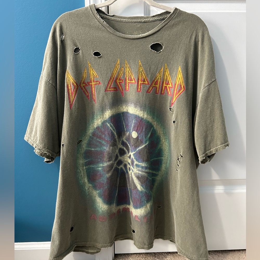 Urban Outfitters Def Leppard T Shirt Dress